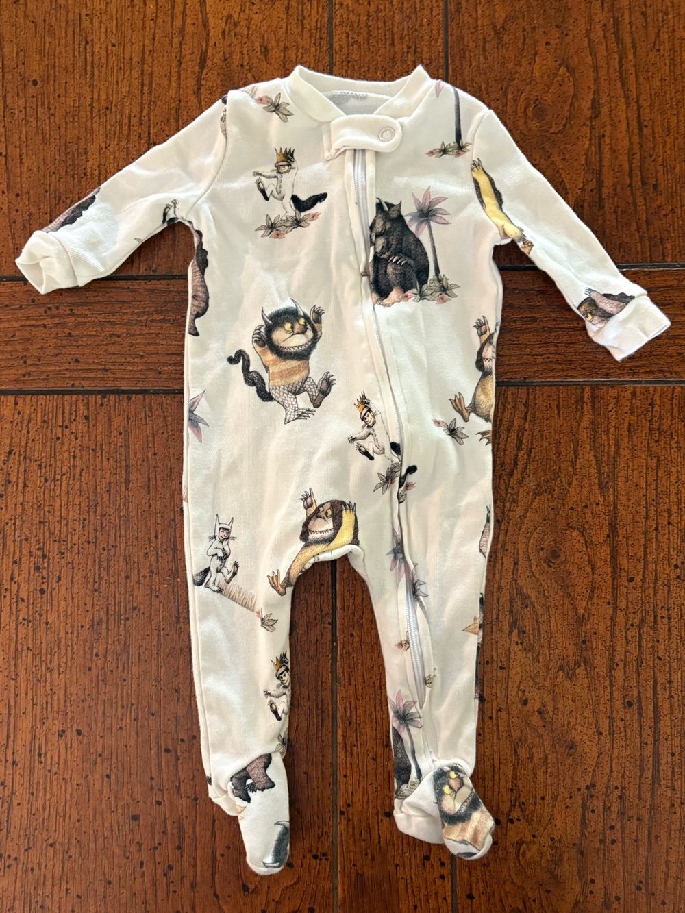 Pottery Barn - Where The Wild Things Are Footed Pajama - 0-3 month